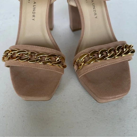 Chinese Laundry Tan Prom Wedding Date Party ‎ Sexy Platform Shoes Sz 7.5/38 - Picture 7 of 9